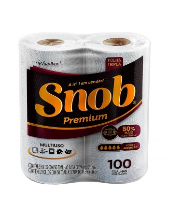 Papel Toalha SNOB com 24 Rolos