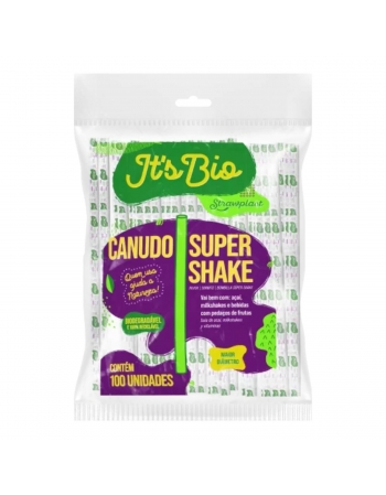 Canudo 10mm com Sachet Plástico Biodegradável - STRAWPLAST