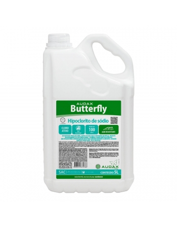 BUTTERFLY - HIPOCLORITO DE SODIO 5% BOMBONA 5LTS - AUDAX