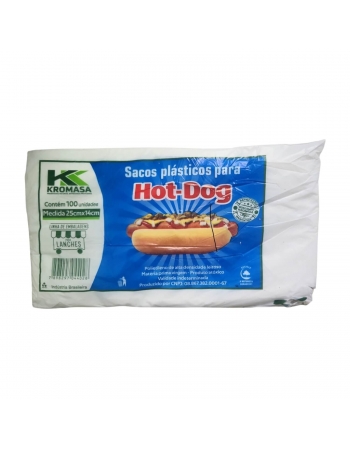 Saco para Hot Dog 25x14 - CANUDEX