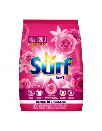 Lava Roupas SURF Flor de Lis 800g