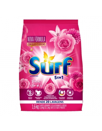 Lava Roupas SURF Flor de Lis 1,6Kg