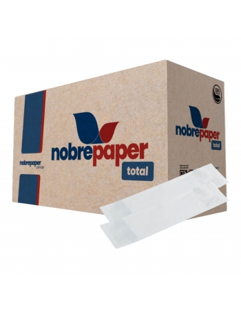 GUARDANAPO SACHET PAPEL EMBALADO BRANCO (14X33) C/2000 - NOBRE TOTAL 050009