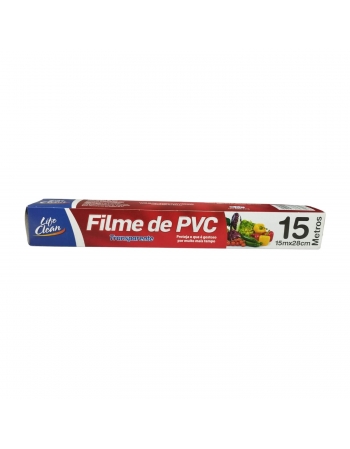 BOBINA PVC FILME 28CM X 15M - LIFE CLEAN