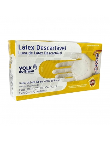 LUVA (LATEX) MEDIA - COM TALCO (VOLK) - CA 15112