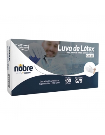 Luva de Látex Grande com Talco - NOBRE