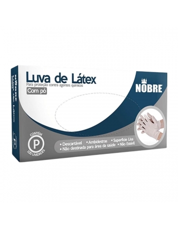 Luva de Látex Pequena com Talco - NOBRE