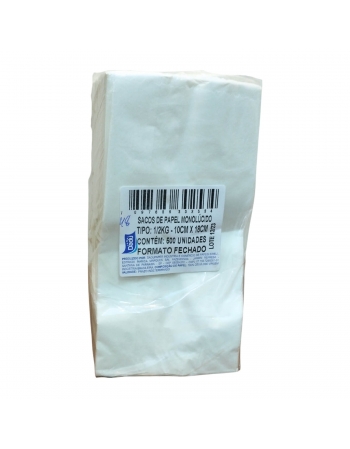 SACO BRANCO 1/2KG. C/500 - (10X18) DADU