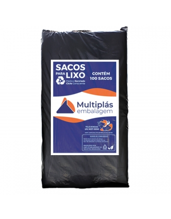 SACO DE LIXO 105LTS SUPER PESADO C/100 (MP)