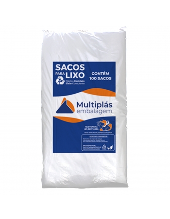 SACO DE LIXO 200LTS TRANSP FORTE C/100 (MP)