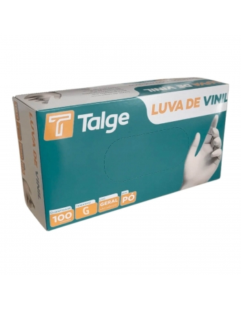 LUVA SILICONE (VINIL) SEM TALCO - GRANDE (TALGE)