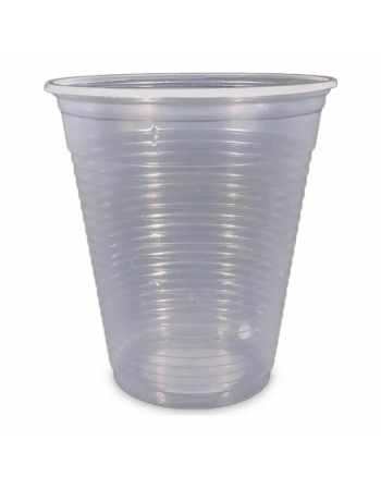 Copo 400mL Transparente Estriado - TOTALPLAST