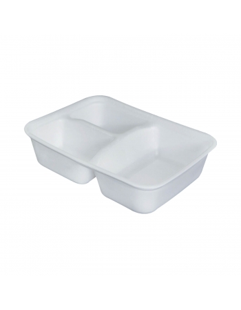 Bandeja com 3 Divisórias Funda sem Tampa 900mL (MO-90F-3) - MEIWA